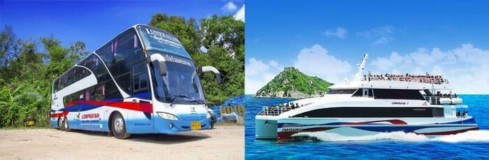 Lomprayah Bus and Ferry joint ticket service